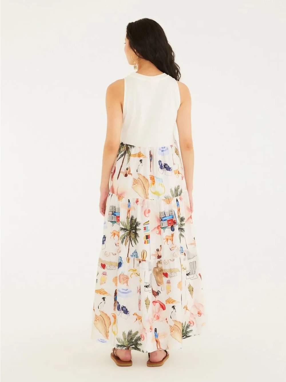 FARM Rio Praia Carioca Tropical Midi Dress NWT - Picture 4 of 4